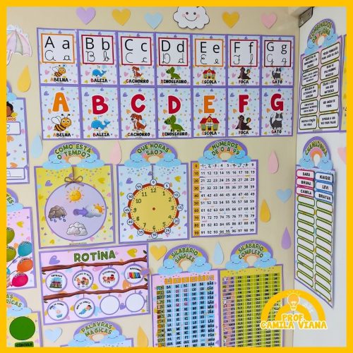 KIT DECORAÇÃO DE SALA – TEMA CHUVA DE AMOR - Image 2