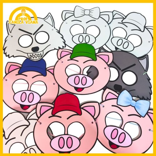 MÁSCARAS DA HISTÓRIA "OS TRÊS PORQUINHOS" - Image 2
