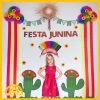 PAINEL FESTA JUNINA/JULINA - ROSETAS COLORIDAS - Imagem 2