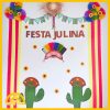 PAINEL FESTA JUNINA/JULINA - ROSETAS COLORIDAS - Imagem 4