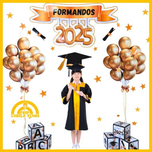 PAINEL FORMANDOS 2025 - BALÕES DOURADOS