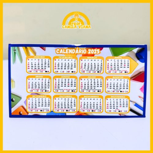 CALENDÁRIO DE MESA FORMANDOS - COLORIDO (EDITÁVEL NO CANVA) - Imagem 4