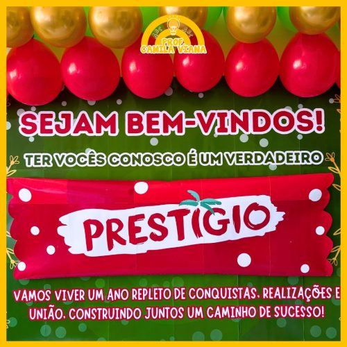 PAINEL + CARTÃO DE BOAS VINDAS TEMA PRESTÍGIO - Imagem 3