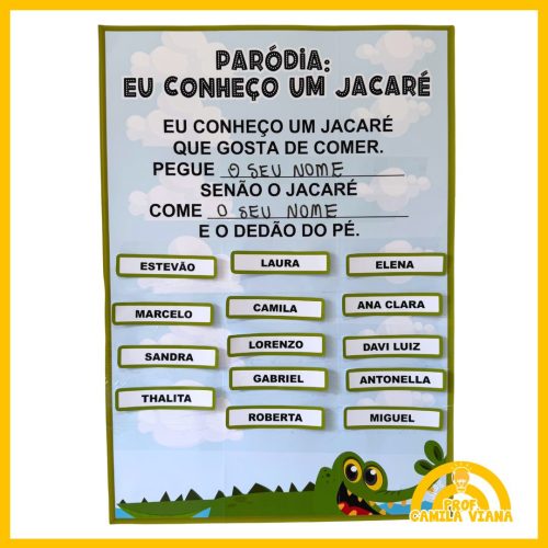 PARÓDIA EU CONHEÇO UM JACARÉ (PARA TRABALHAR NOME PRÓPRIO) - Image 3