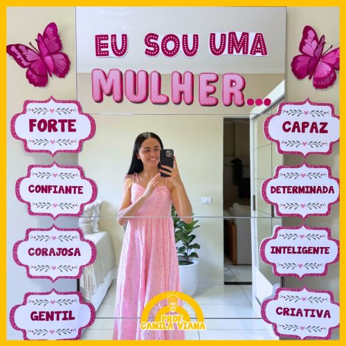 ESPELHO DAS AFIRMAÇÕES - DIA DA MULHER