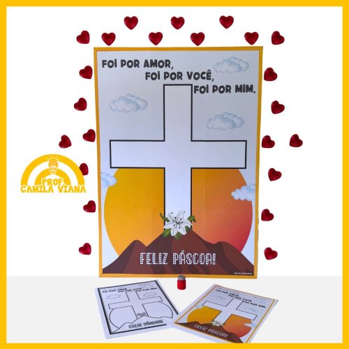 CARTAZ E ATIVIDADE PÁSCOA - FOI POR AMOR - Image 2