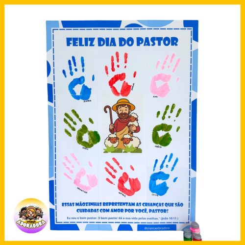 CARTAZ DIA DO PASTOR - MINISTÉRIO INFANTIL