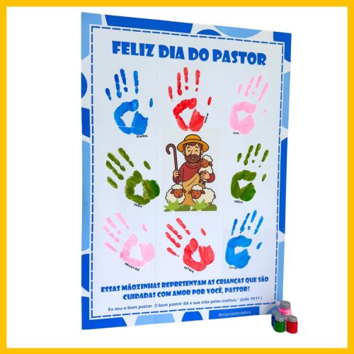 CARTAZ DIA DO PASTOR - MINISTÉRIO INFANTIL - Imagem 2