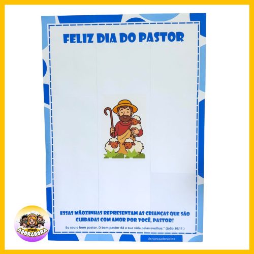 CARTAZ DIA DO PASTOR - MINISTÉRIO INFANTIL - Imagem 3