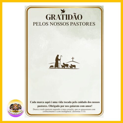 Cartaz PASTORES (PLURAL) - IGREJA - Imagem 2