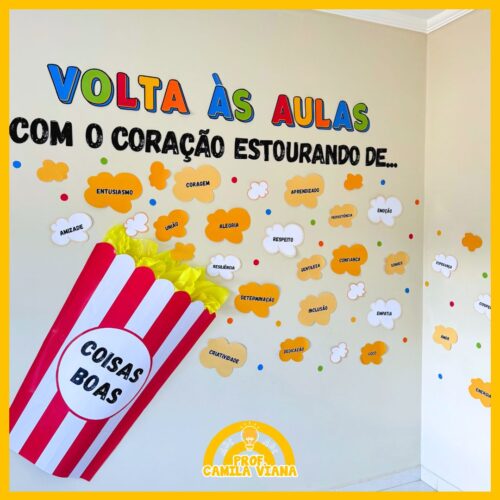 PAINEL VOLTA ÀS AULAS - PIPOCA - Imagem 2