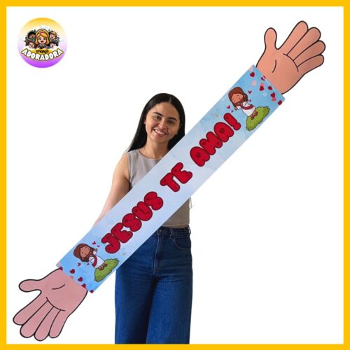 FAIXA GIGANTE: JESUS TE AMA