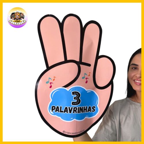 LUVA MUSICAL - 3 PALAVRINHAS - Imagem 2