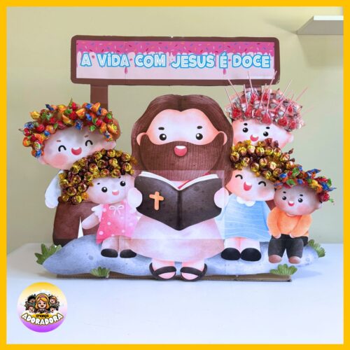 PORTA-DOCES A VIDA CO JESUS É DOCE