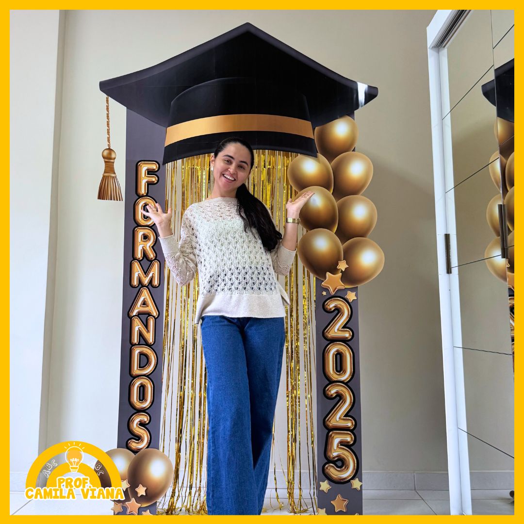 PORTAL FORMANDOS 2025 - DOURADO E PRETO - Imagem 2