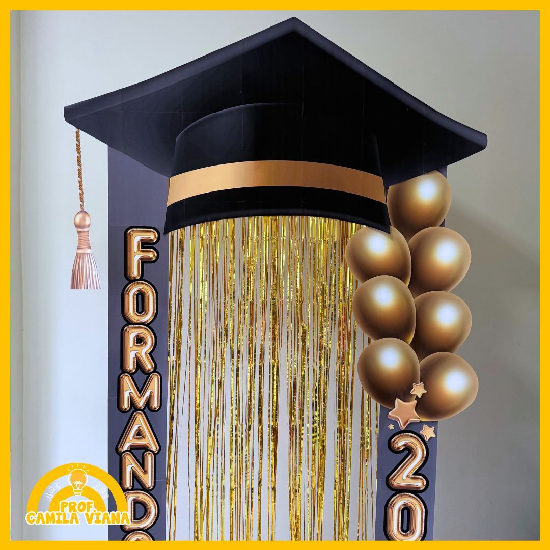 PORTAL FORMANDOS 2026 - DOURADO E PRETO - Imagem 2
