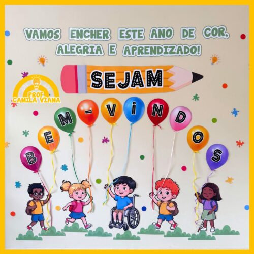 PAINEL VOLTA ÀS AULAS- BALÕES