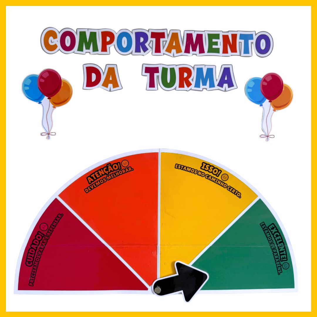 MEDIDOR COMPORTAMENTO DA TURMA - TEMA BALÕES