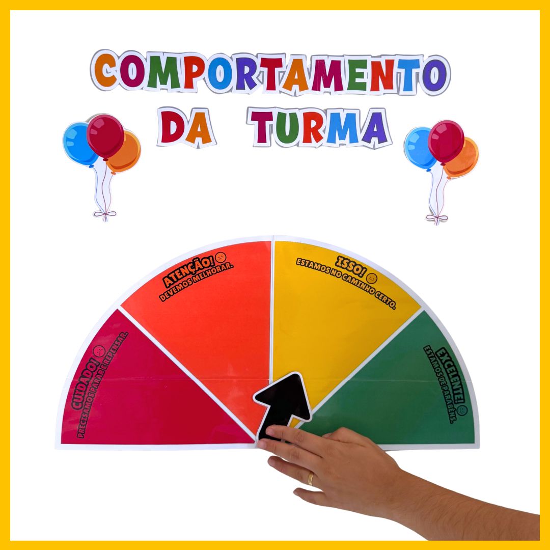 MEDIDOR COMPORTAMENTO DA TURMA - TEMA BALÕES - Imagem 2