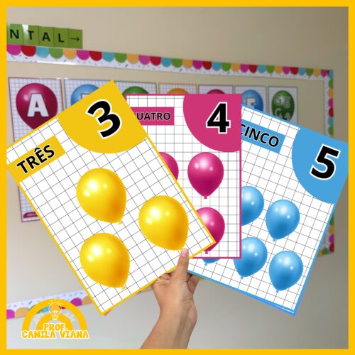 NÚMEROS DE 0 A 20 - TEMA BALÕES