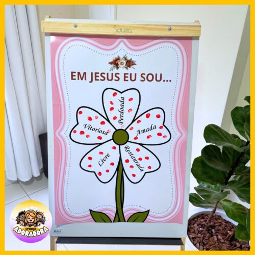 CARTAZ RECEPÇÃO: EM JESUS EU SOU
