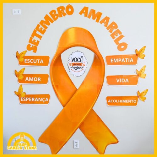 PAINEL SETEMBRO AMARELO - LAÇO GIGANTE